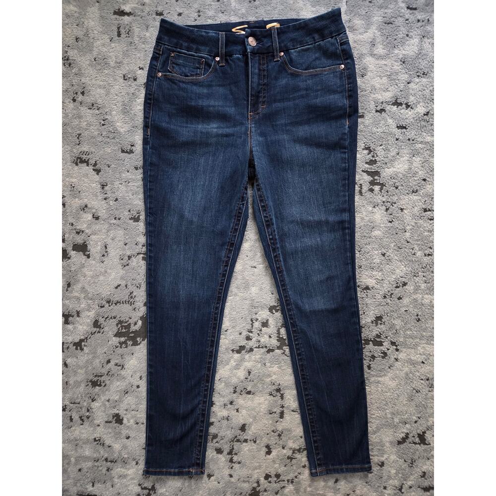 Seven Jeans Size 10 High Rise Skinny Tummyless Sexy Stretch Streetwear Retro Fun